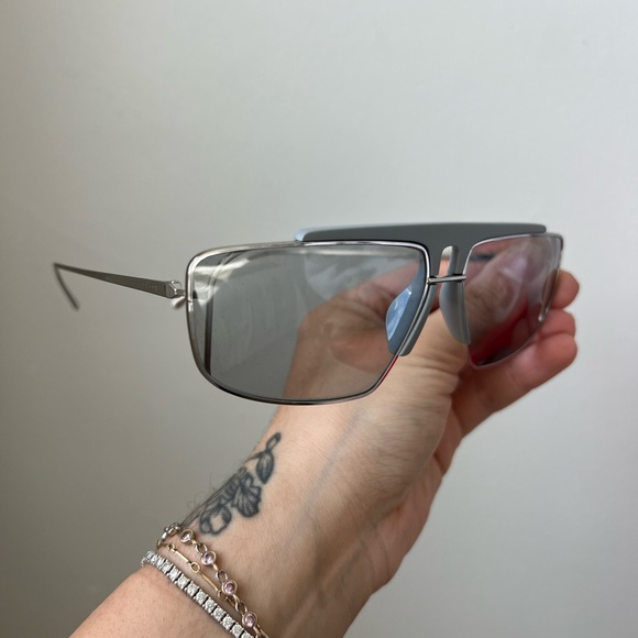 NWT PRADA 58MM Rectangle Colorblock Sunglasses - Picture 5 of 11